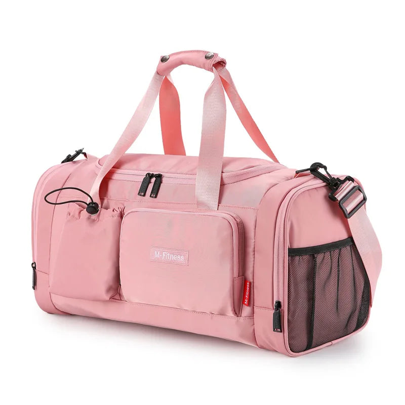 Oxford large capacity travel duffel bag with dry wet separation and shoe compartment - product image