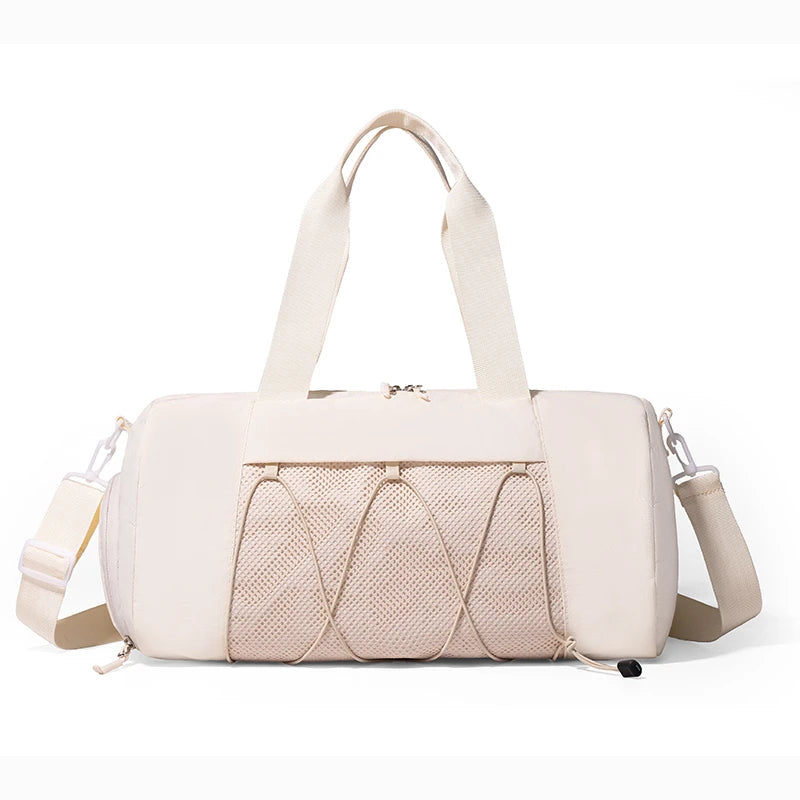 Oxford lightweight crossbody fitness duffel bag with independent shoe bin and mesh pocket - product image
