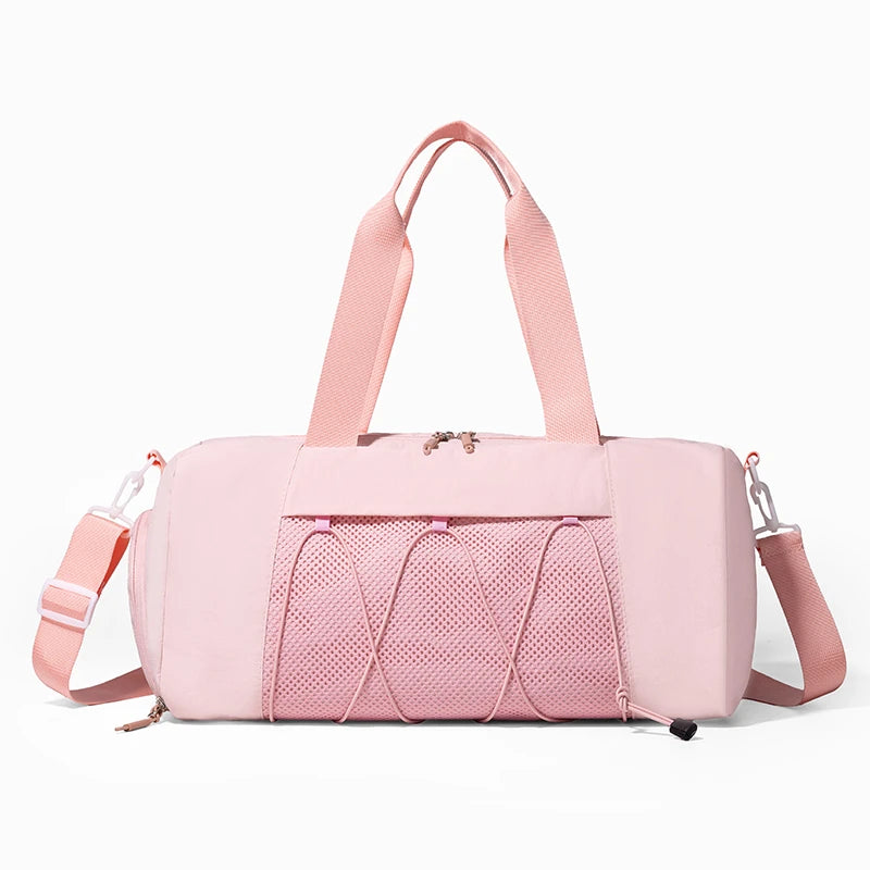 Oxford lightweight crossbody fitness duffel bag with independent shoe bin and mesh pocket - product image