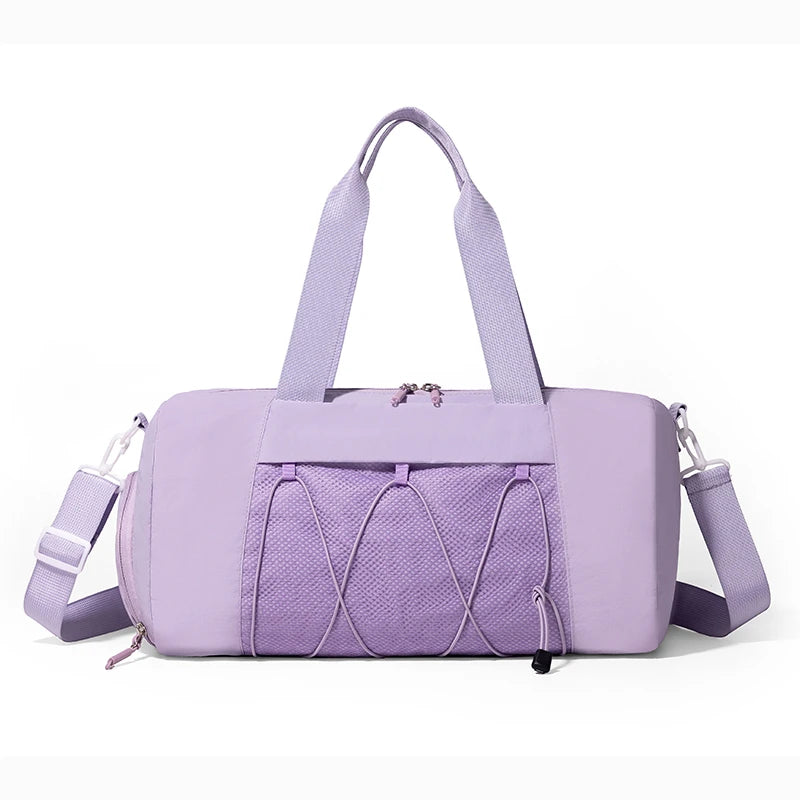 Oxford lightweight crossbody fitness duffel bag with independent shoe bin and mesh pocket - product image