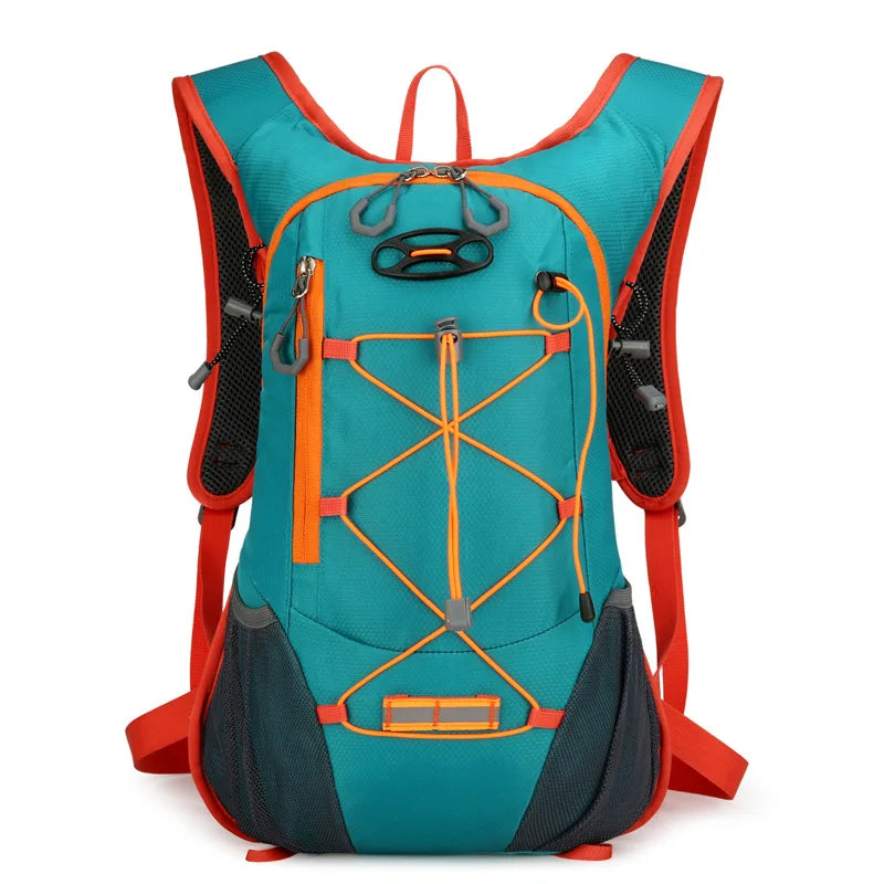 Oxford nylon cycling softback backpack with hydration system and reflective strips - product image