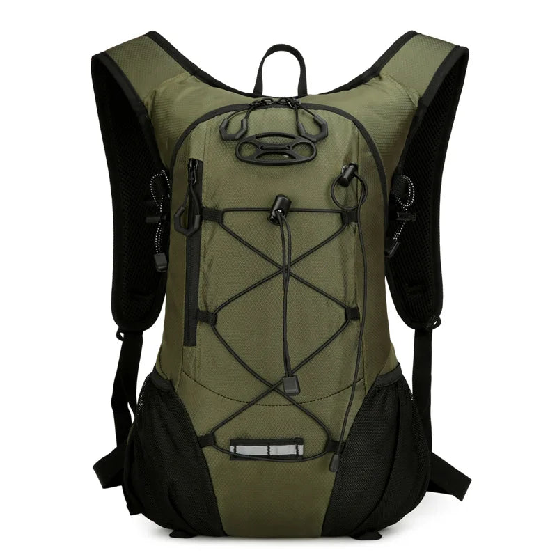 Oxford nylon cycling softback backpack with hydration system and reflective strips - product image