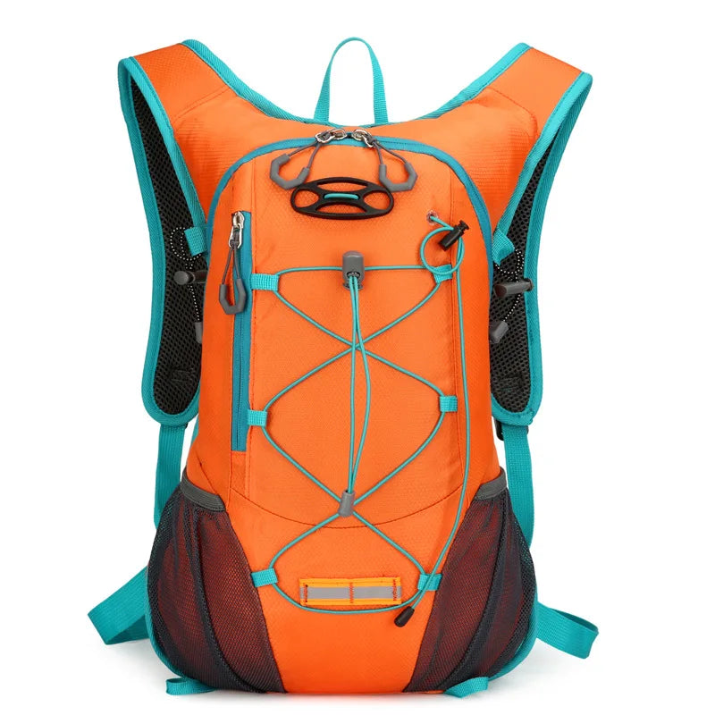 Oxford nylon cycling softback backpack with hydration system and reflective strips - product image