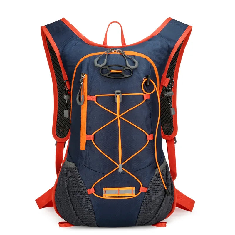 Oxford nylon cycling softback backpack with hydration system and reflective strips - product image