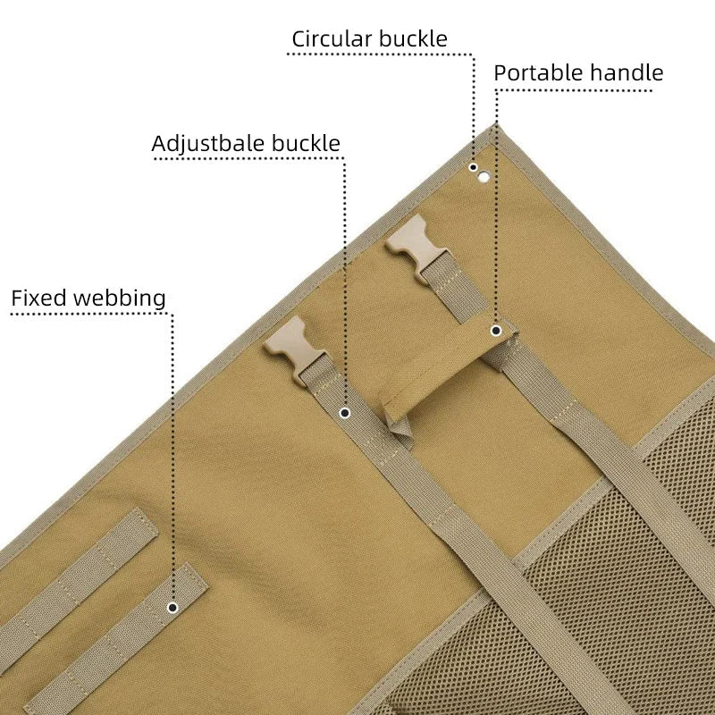 Oxford portable folding camping mat with waterproof oxford fabric and memory cotton - product image