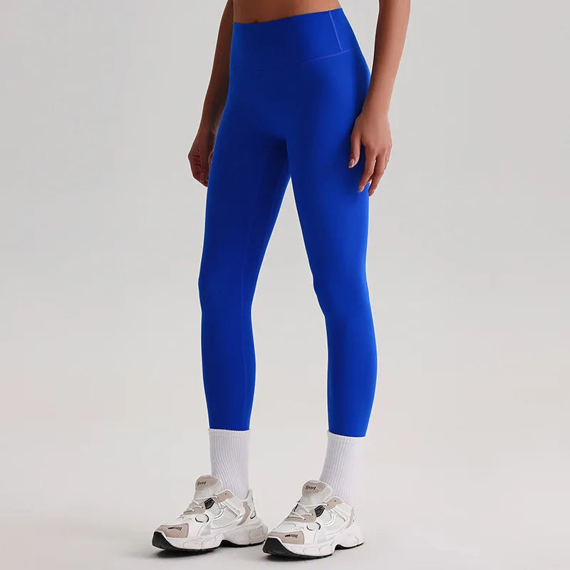 Recycled polyester high waist ankle length nylon yoga leggings - product image