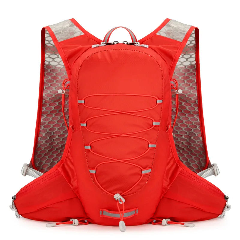 Running vest hydrating backpack with multi-compartment lightweight nylon bag - product image