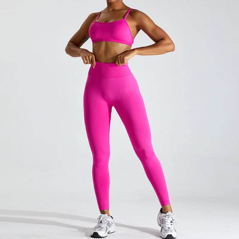 Seamless adjustable strap gym fitness bras cross back sports bras - product image