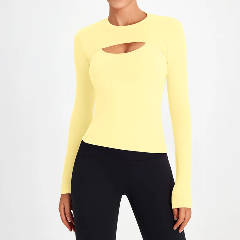 Seamless racerback knit nylon crop top and bolero shrug set - product image