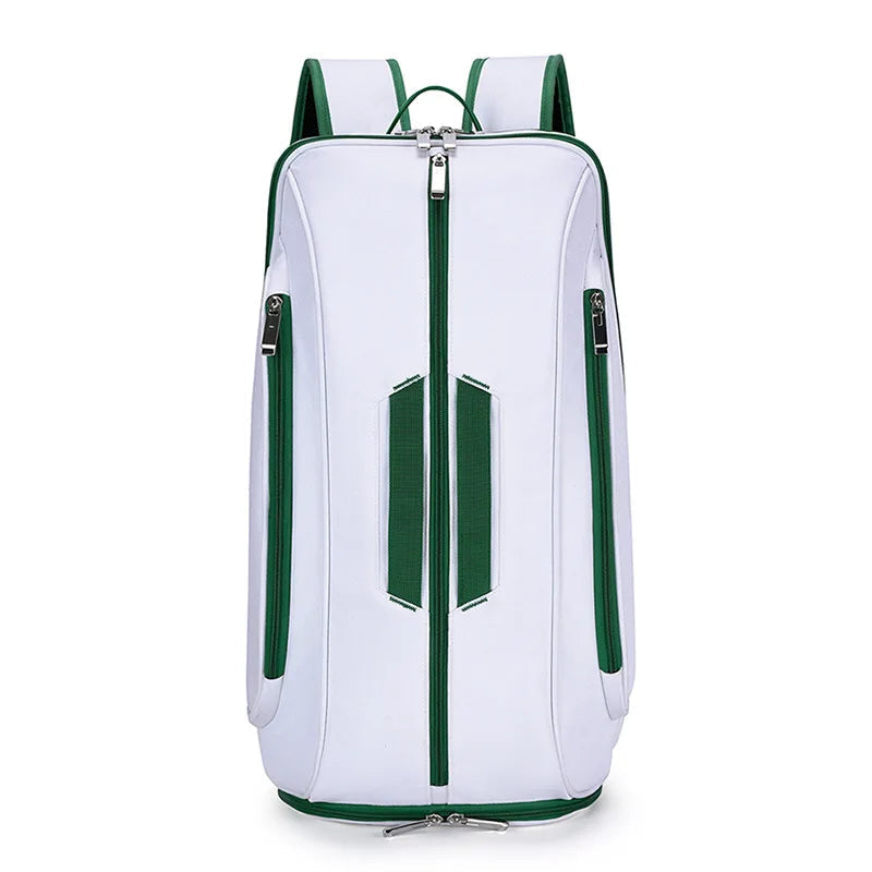 Silicone badminton tennis racket backpack with shoe compartment - product image