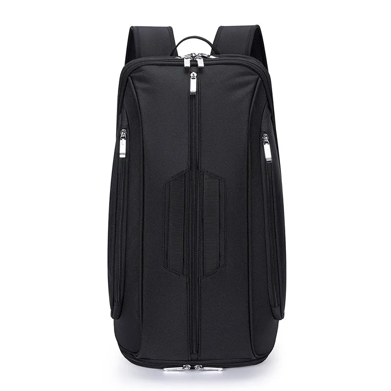 Silicone badminton tennis racket backpack with shoe compartment - product image