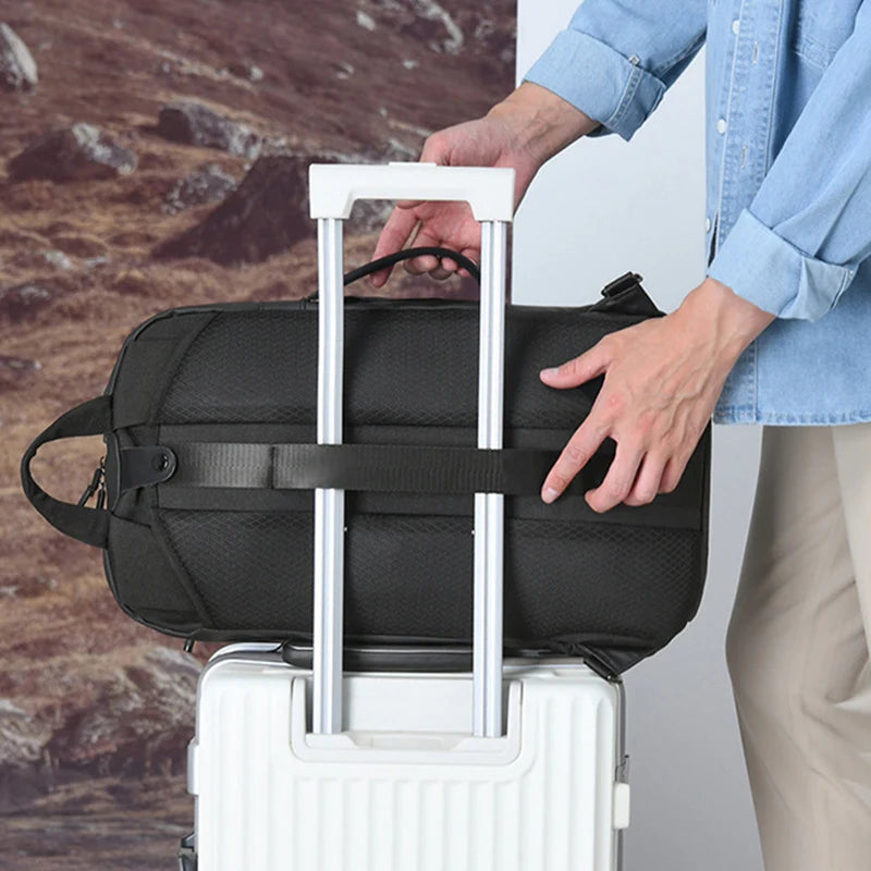 Sports backpack with shoe compartment, dry wet separation and multiple carry options - product image