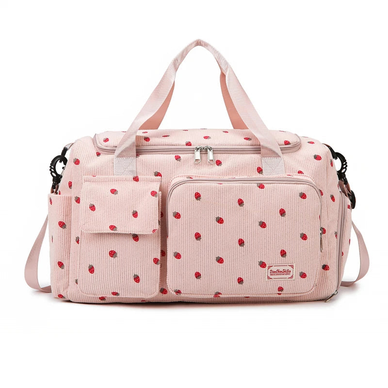 Sports duffel bag with shoe compartment, wet/dry separation and removable shoulder strap - product image
