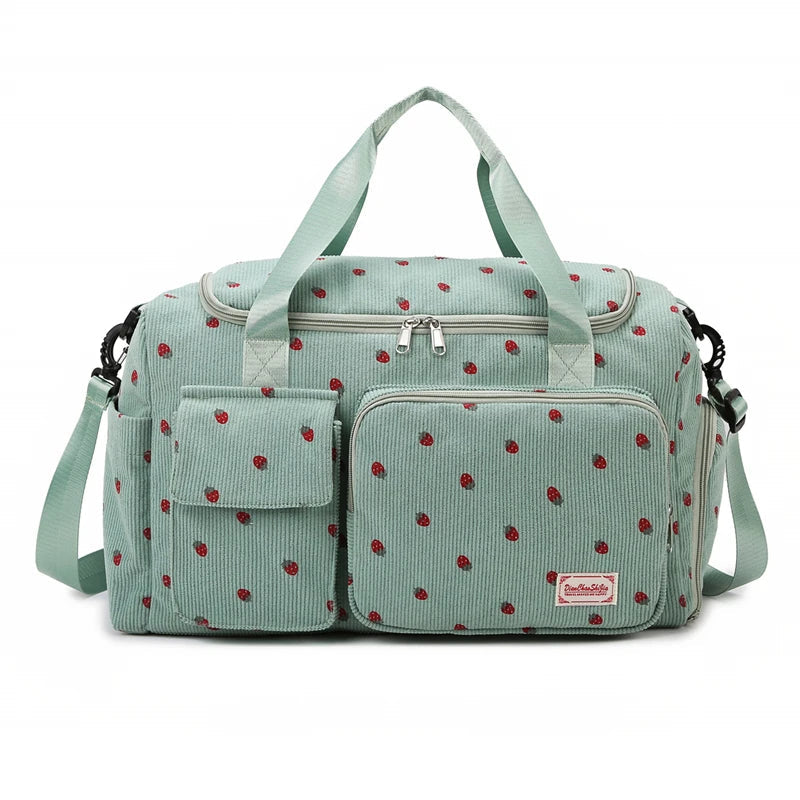 Sports duffel bag with shoe compartment, wet/dry separation and removable shoulder strap - product image