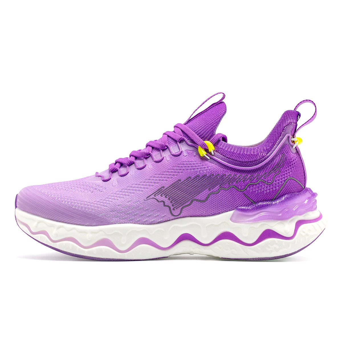 Unisex running shoes lace-up breathable air mesh pu insole rubber outsole lightweight - product image
