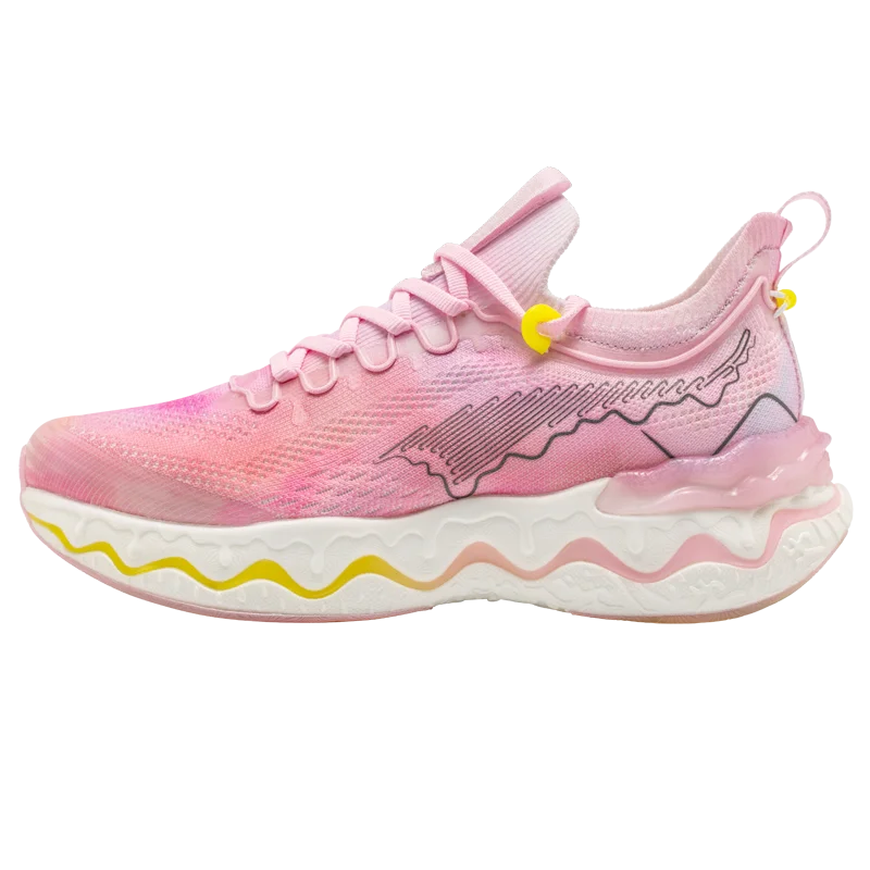 Unisex running shoes lace-up breathable air mesh pu insole rubber outsole lightweight - product image