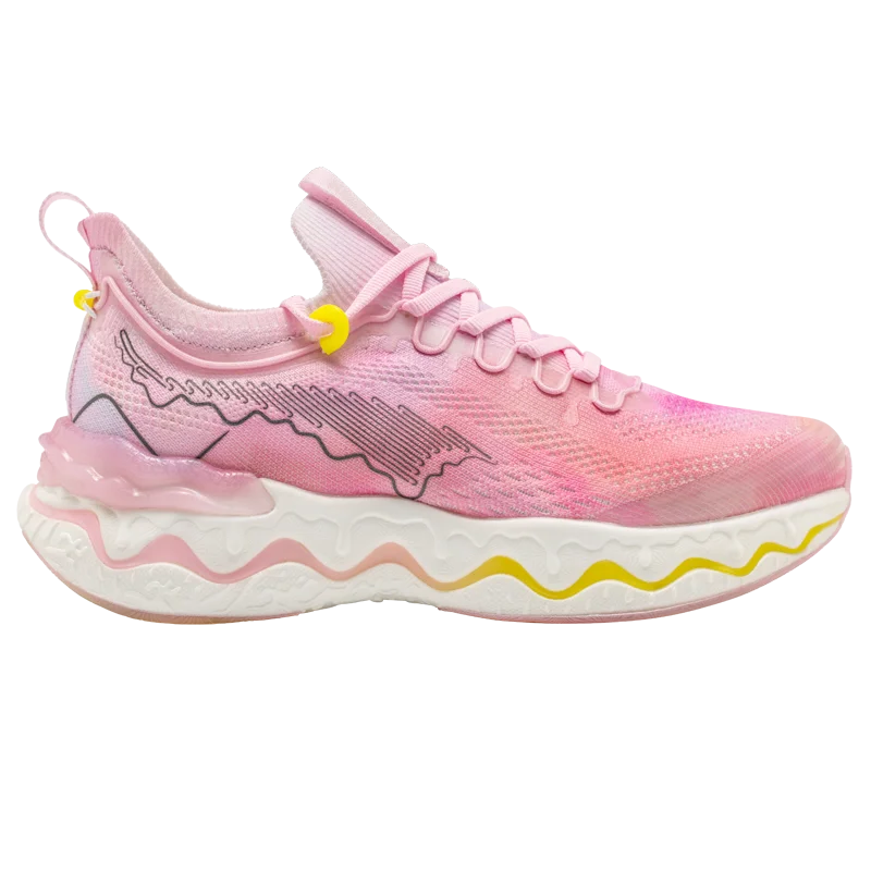 Unisex running shoes lace-up breathable air mesh pu insole rubber outsole lightweight - product image