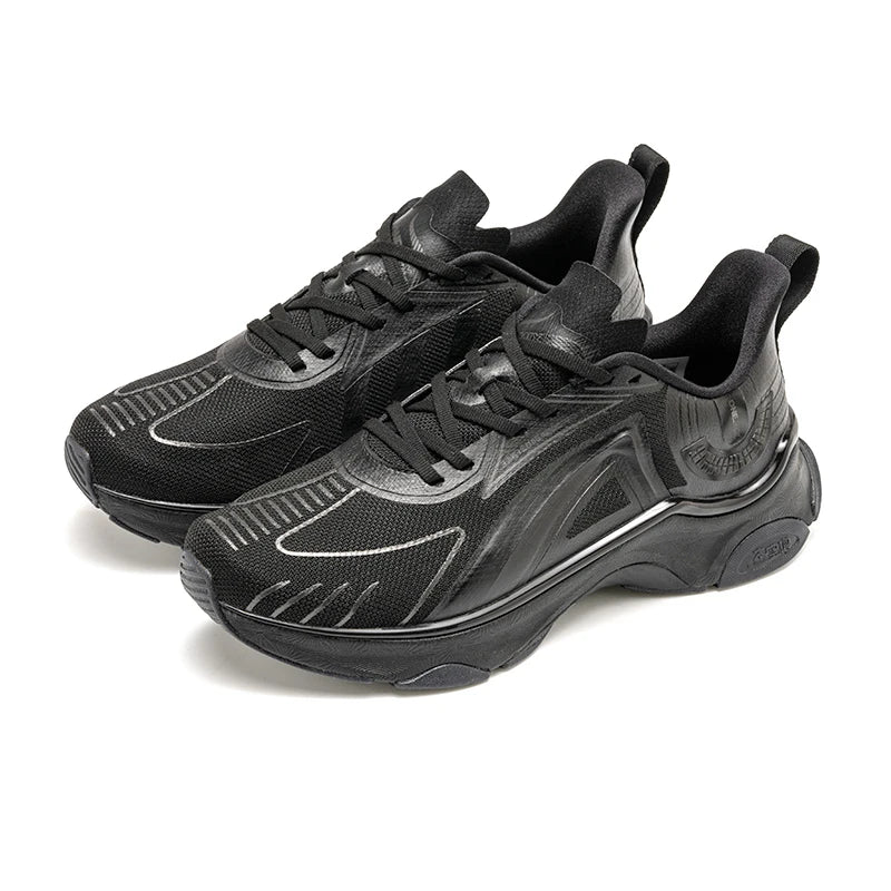 Unisex running shoes lace-up breathable eva outsole height increasing - product image