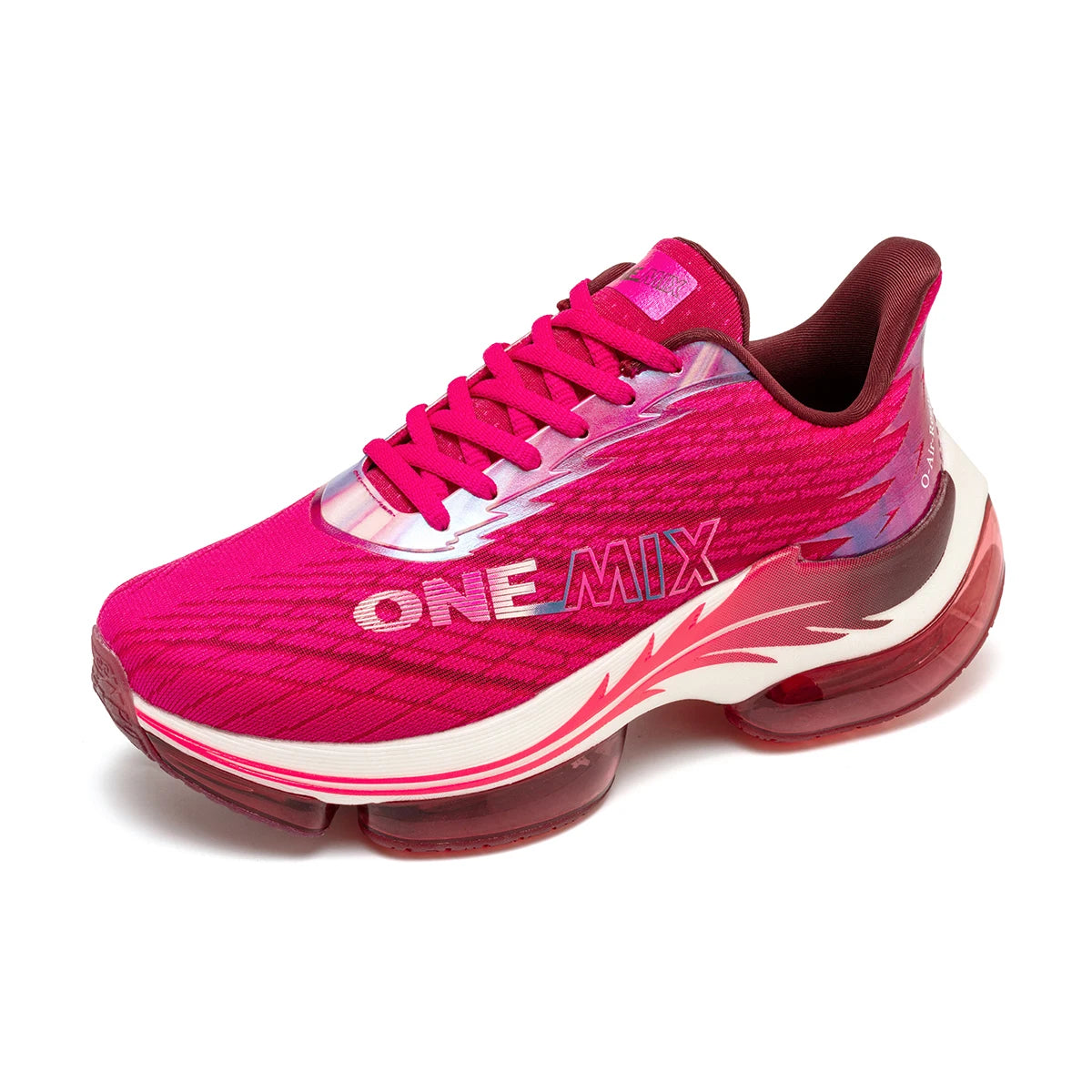Unisex running shoes lace-up breathable height increasing massage reflective - product image