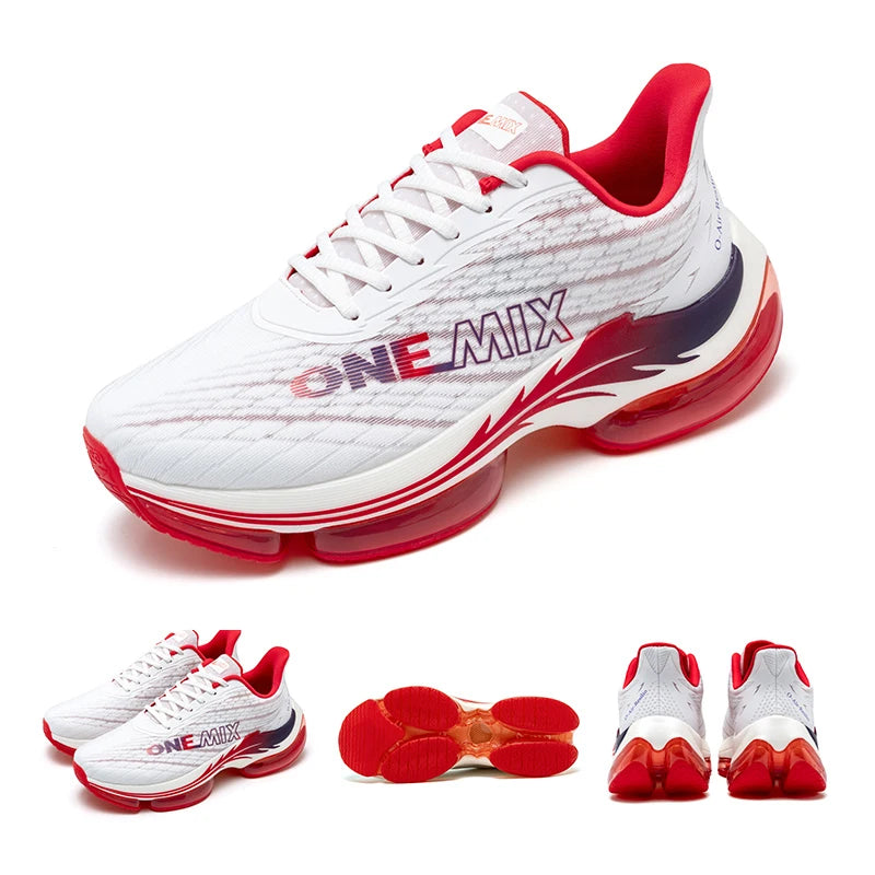 Unisex running shoes lace-up breathable height increasing massage reflective - product image