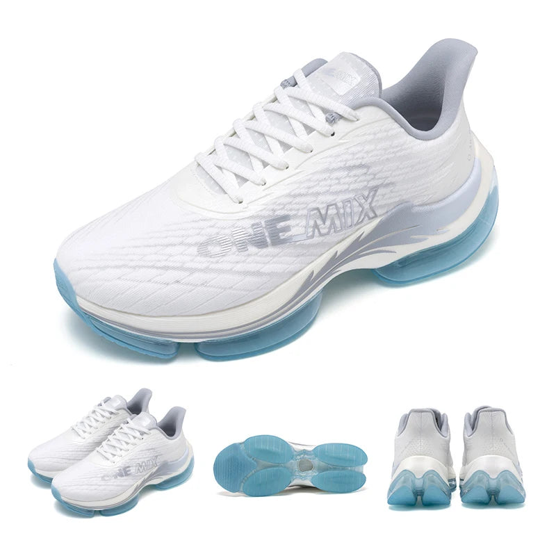Unisex running shoes lace-up breathable height increasing massage reflective - product image