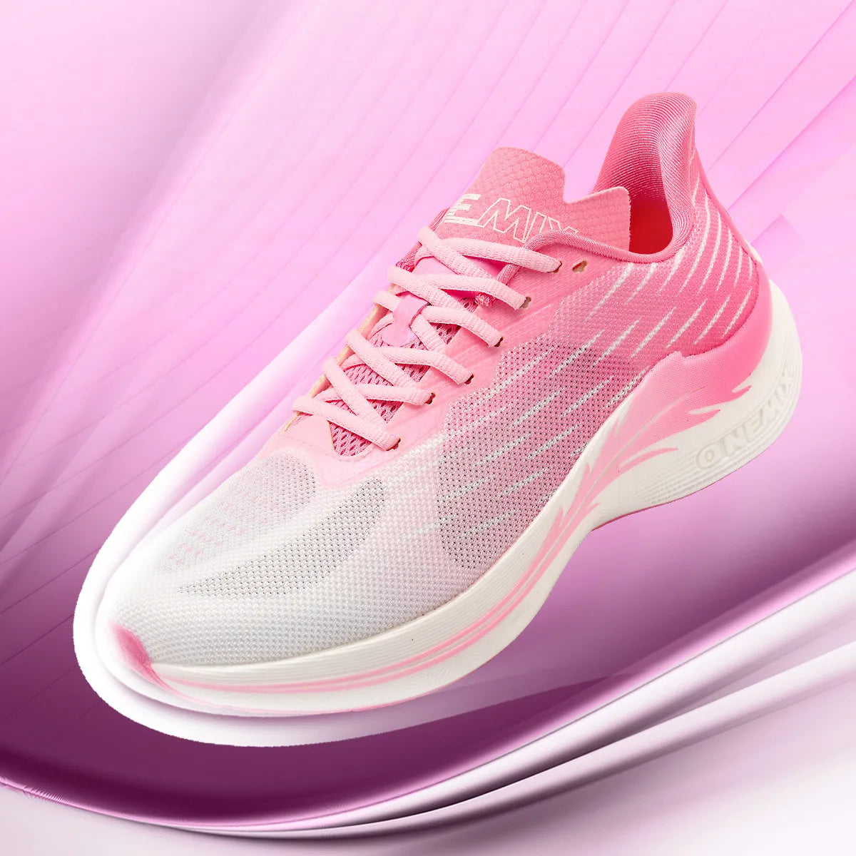 Unisex running shoes lace-up breathable mesh pu insole eva outsole lightweight - product image