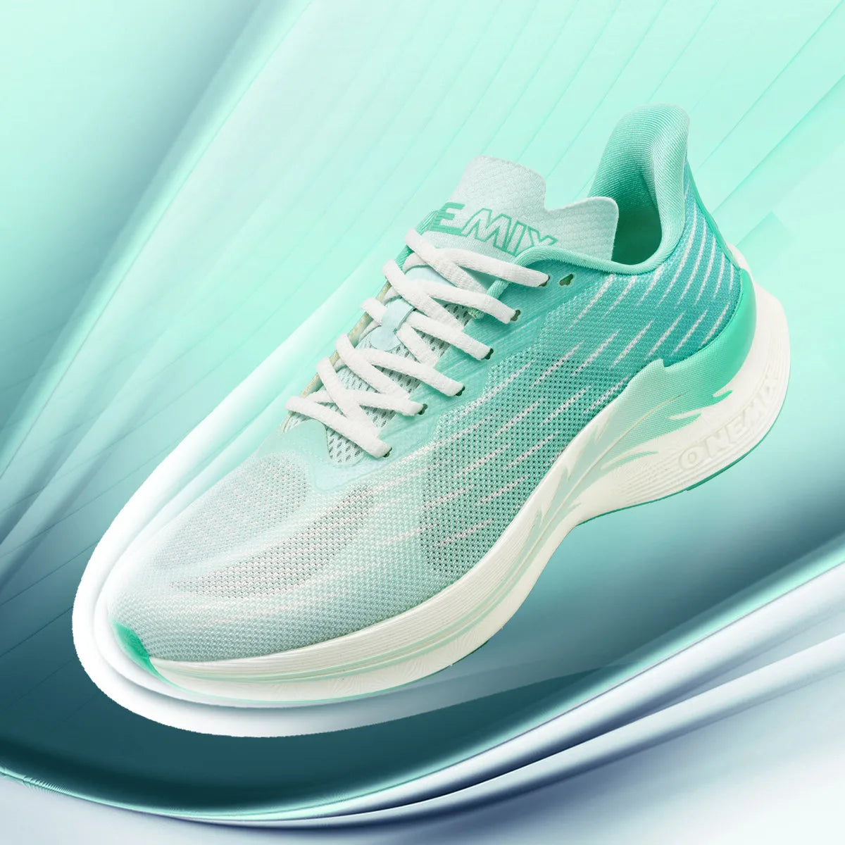 Unisex running shoes lace-up breathable mesh pu insole eva outsole lightweight - product image
