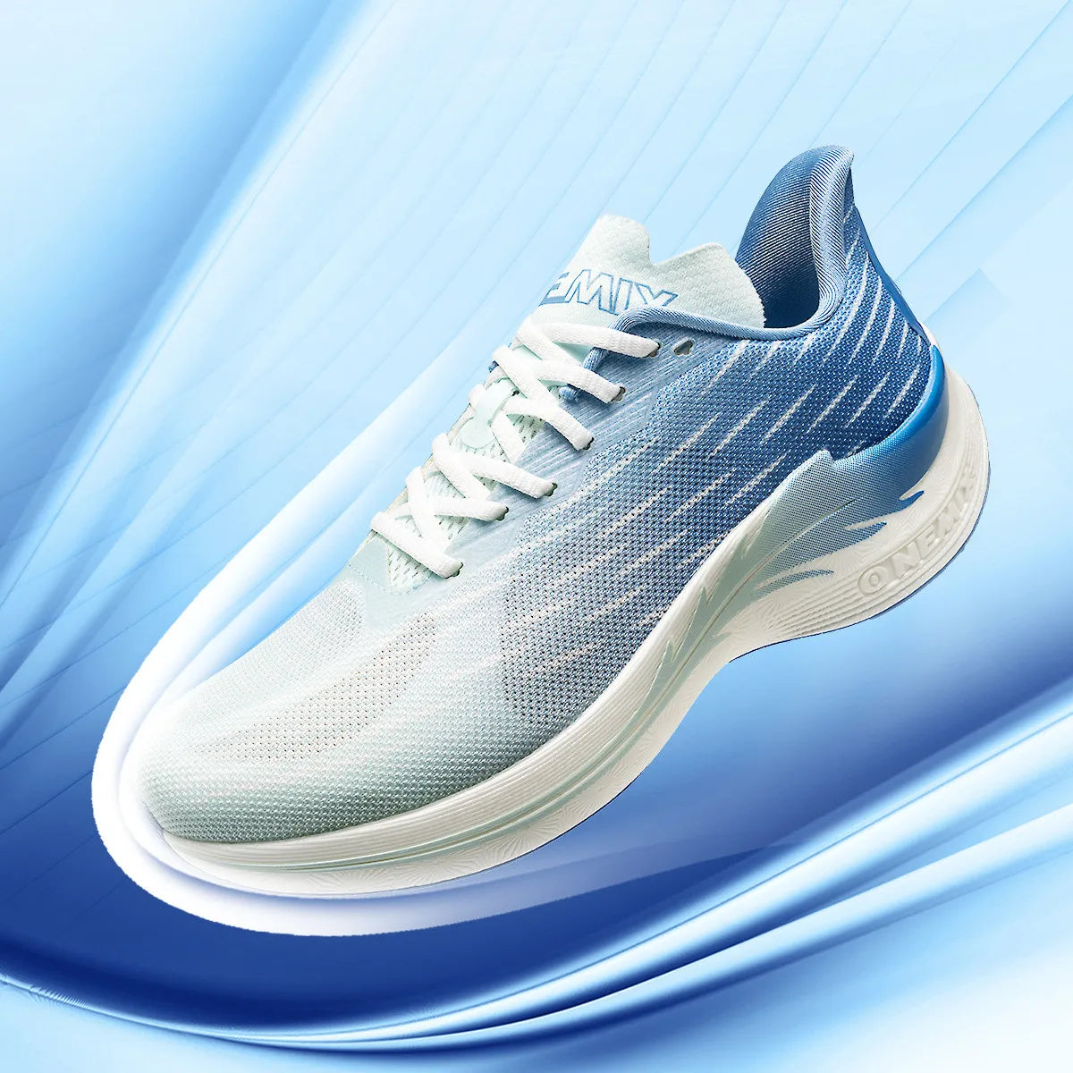 Unisex running shoes lace-up breathable mesh pu insole eva outsole lightweight - product image