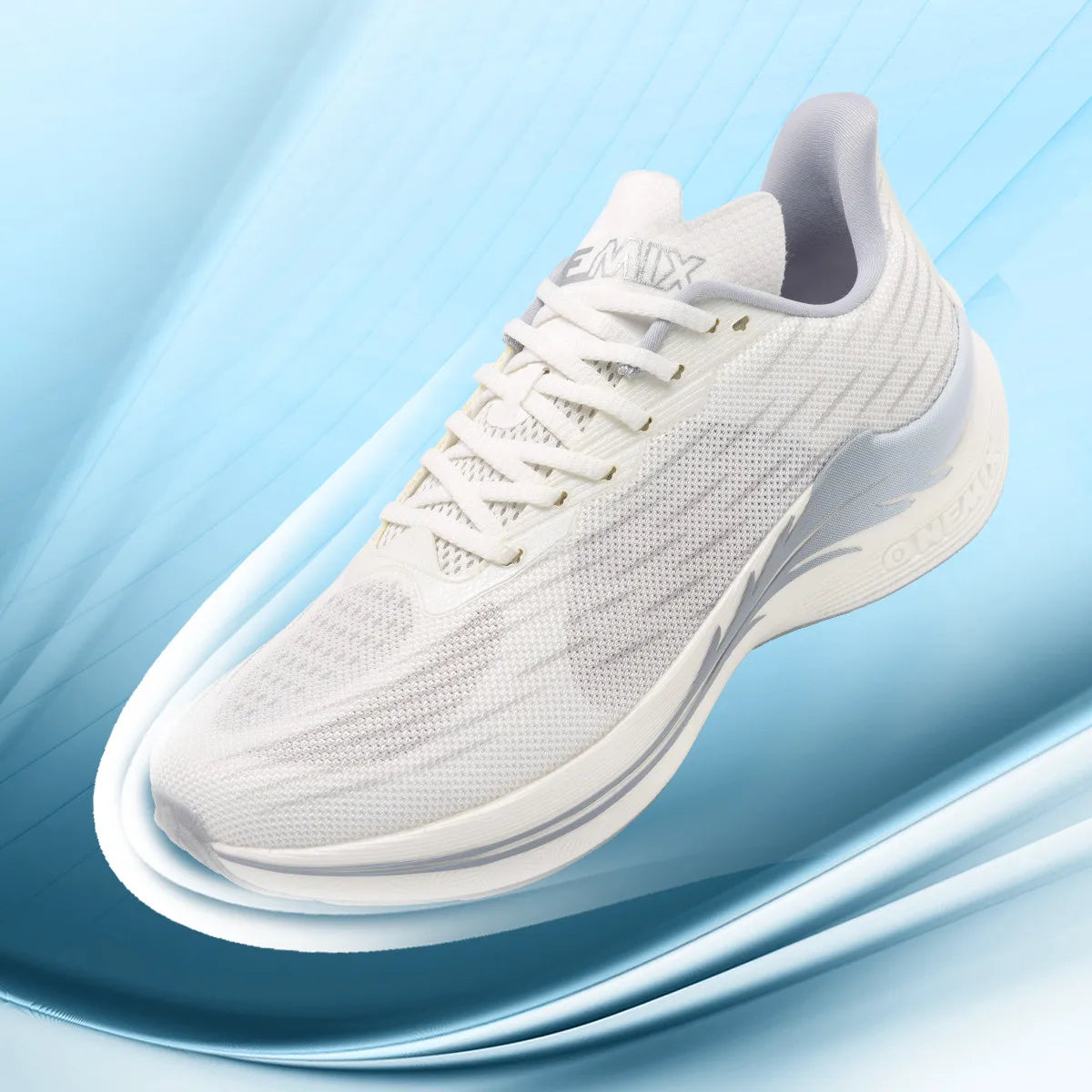 Unisex running shoes lace-up breathable mesh pu insole eva outsole lightweight - product image