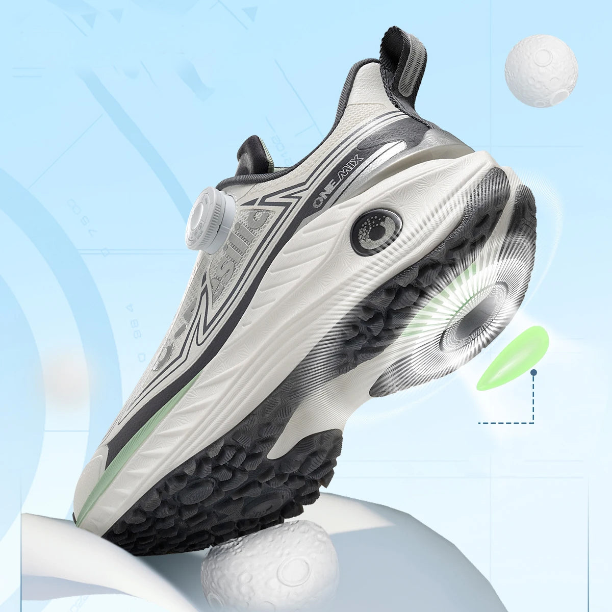 Unisex running shoes zip closure breathable pu insole rubber outsole motion control - product image
