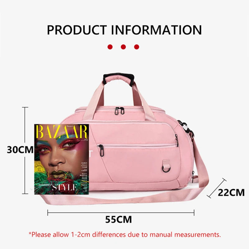 Waterproof fitness gym backpack with large capacity and shoe compartment - product image