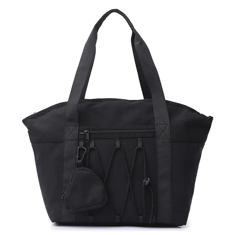 Waterproof gym fitness shoulder bag with dry-wet separation and detachable pouch - product image