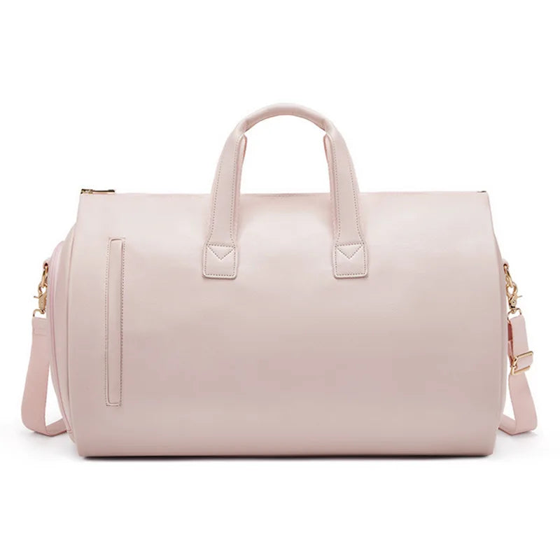 Waterproof large capacity gym sports handbag with shoes pocket and travel features - product image