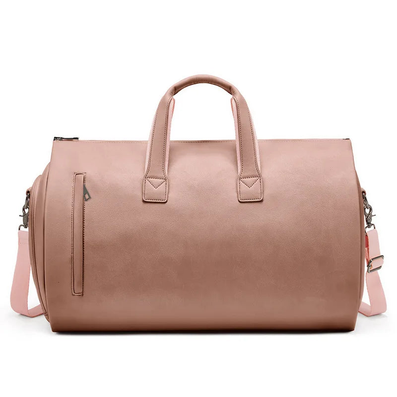 Waterproof large capacity gym sports handbag with shoes pocket and travel features - product image