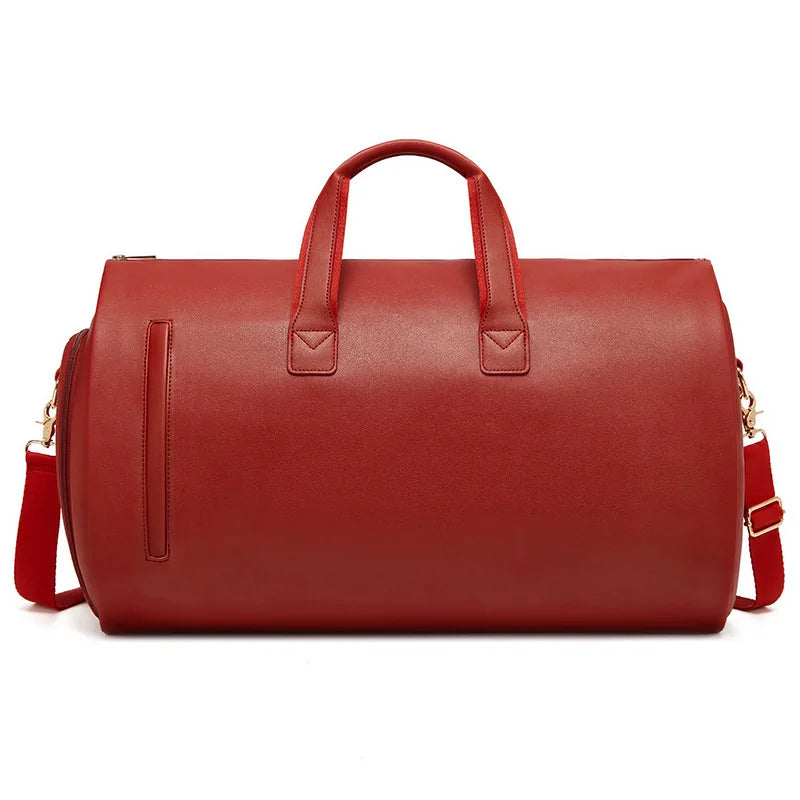 Waterproof large capacity gym sports handbag with shoes pocket and travel features - product image