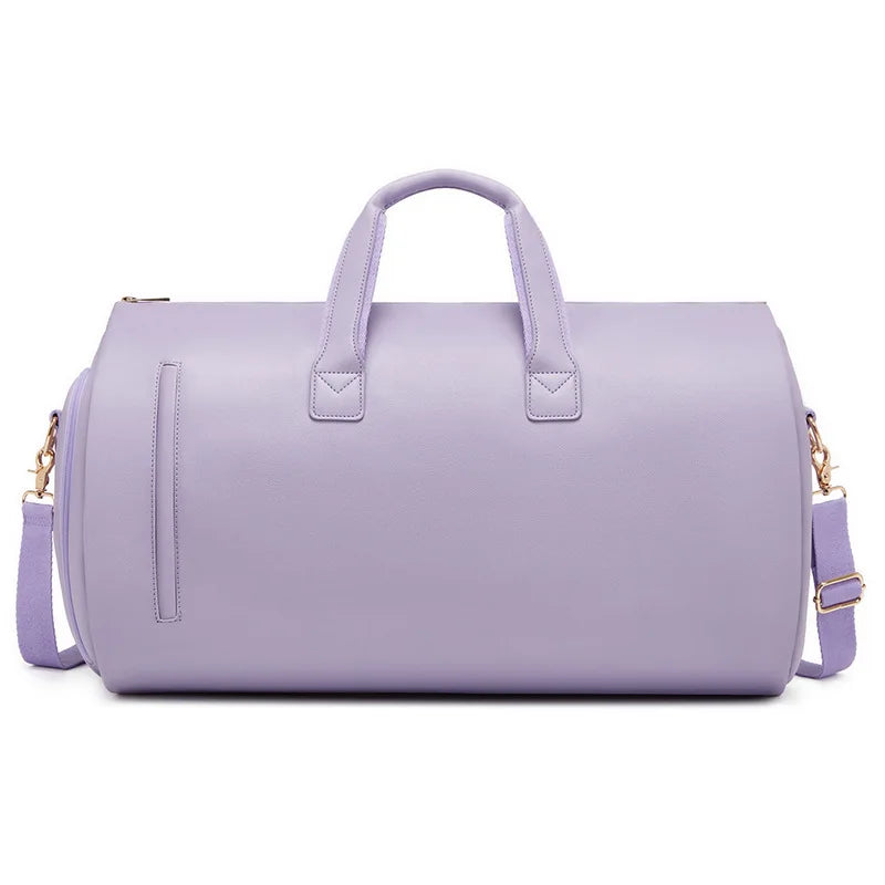 Waterproof large capacity gym sports handbag with shoes pocket and travel features - product image