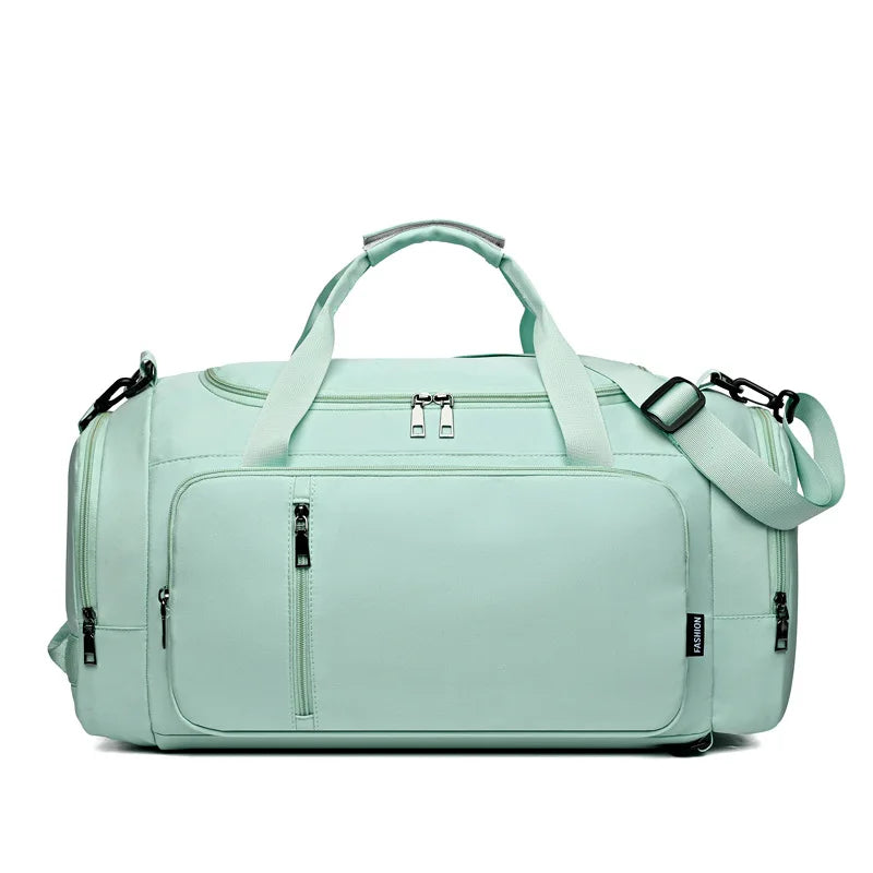 Waterproof large fitness bag with dry-wet separation and shoes pocket - product image