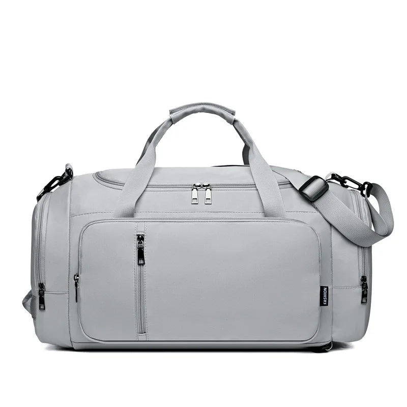 Waterproof large fitness bag with dry-wet separation and shoes pocket - product image