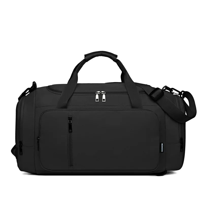 Waterproof large fitness bag with dry-wet separation and shoes pocket - product image