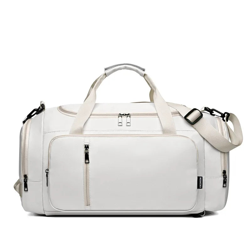 Waterproof large fitness bag with dry-wet separation and shoes pocket - product image