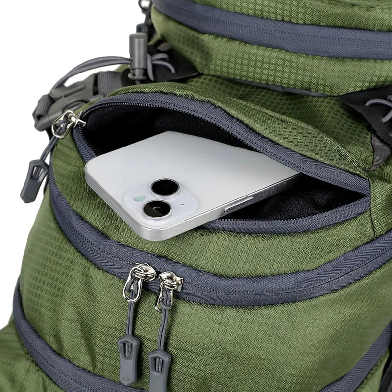 Waterproof nylon softback large capacity multi-pocket outdoor sports camping backpack - product image
