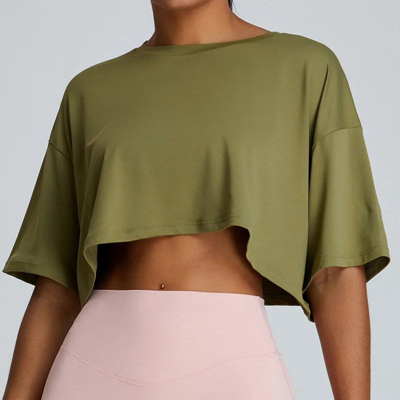 Women's breathable quick-drying running casual fitness tops short-sleeve t-shirt - product image