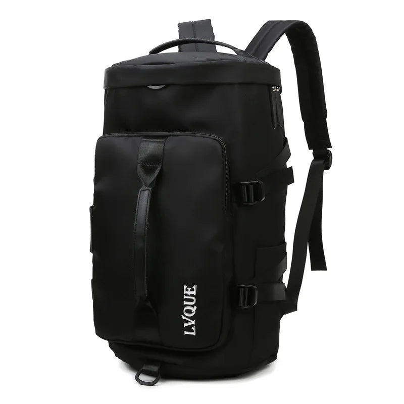 Women’s gym backpack with shoe compartment and multi-pocket storage design - product image