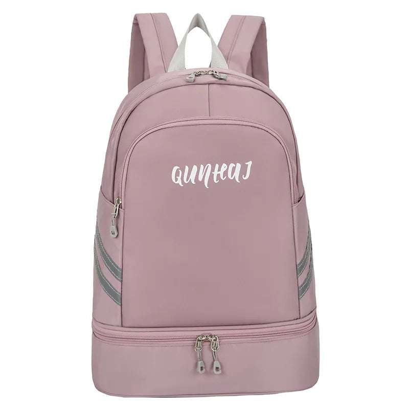 Women’s gym backpack with shoes pocket and dry wet separation for fitness - product image