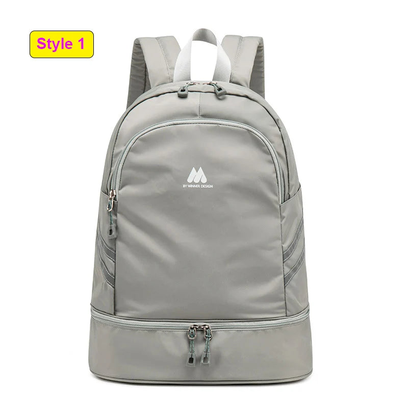 Women’s gym backpack with shoes pocket and dry wet separation for fitness - product image