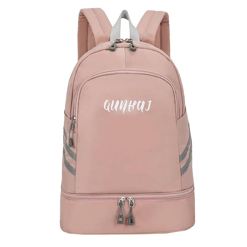 Women’s gym backpack with shoes pocket and dry wet separation for fitness - product image