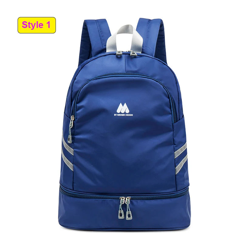 Women’s gym backpack with shoes pocket and dry wet separation for fitness - product image
