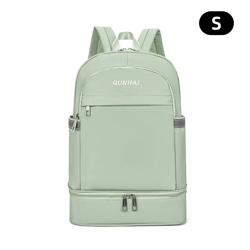 Yoga Gym Backpack with Dry Wet Shoes Pocket and Multi-compartment Storage