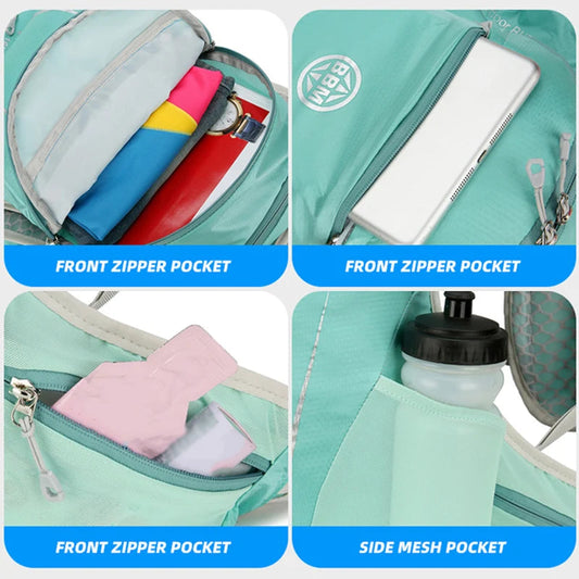 16l outdoor sports hydrating backpack with reflective stripes multi-pocket nylon - product image