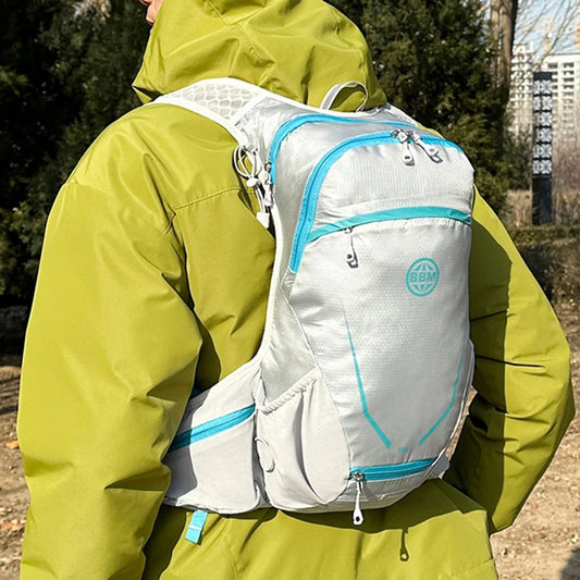 16l outdoor sports hydrating backpack with reflective stripes multi-pocket nylon - product image